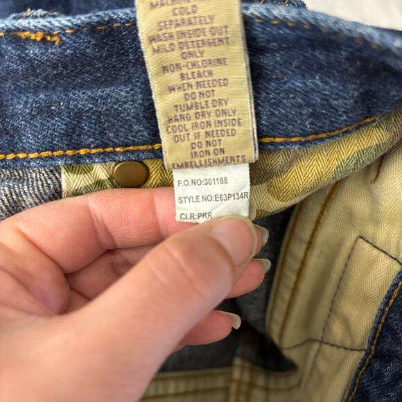 PRPS Japanese Selvedge Denim Jeans 30x32 Dark Wash Raw Slim Fit Premium Rigid - Picture 12 of 13